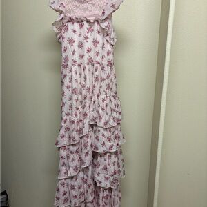 Mia Joy Floral Ruffle Maxi Dress